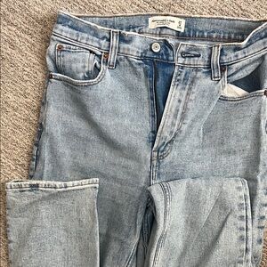 Abercrombie & Fitch Light Wash Straight Leg Jeans